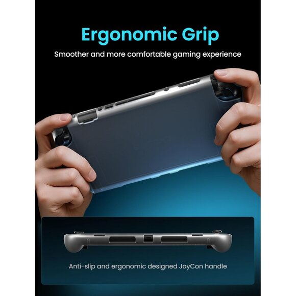 Ergonomic Anti-Slip Full-Body Soft Case for Switch 2 Console/JoyCon - Picture 5 of 7